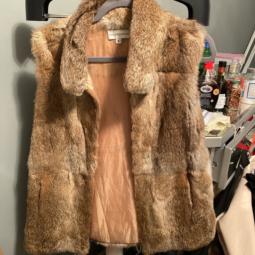Pologeorgis Rabbit Fur Vest - Picture 1 of 4